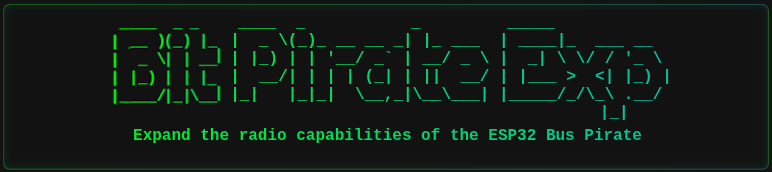 Banner de la página Expander del ESP32 Bit Pirate