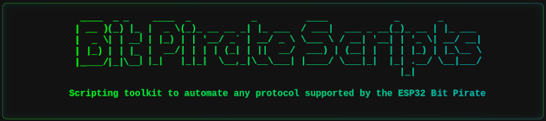 Banner de la página de Scripts del ESP32 Bit Pirate