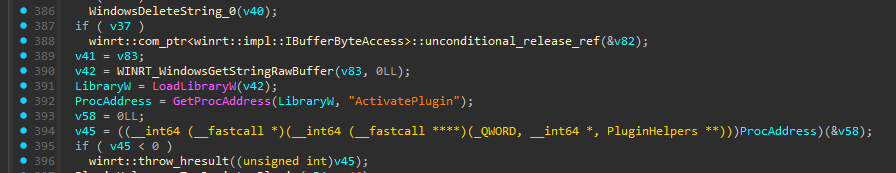 فرع activateplugin loadlibrary
