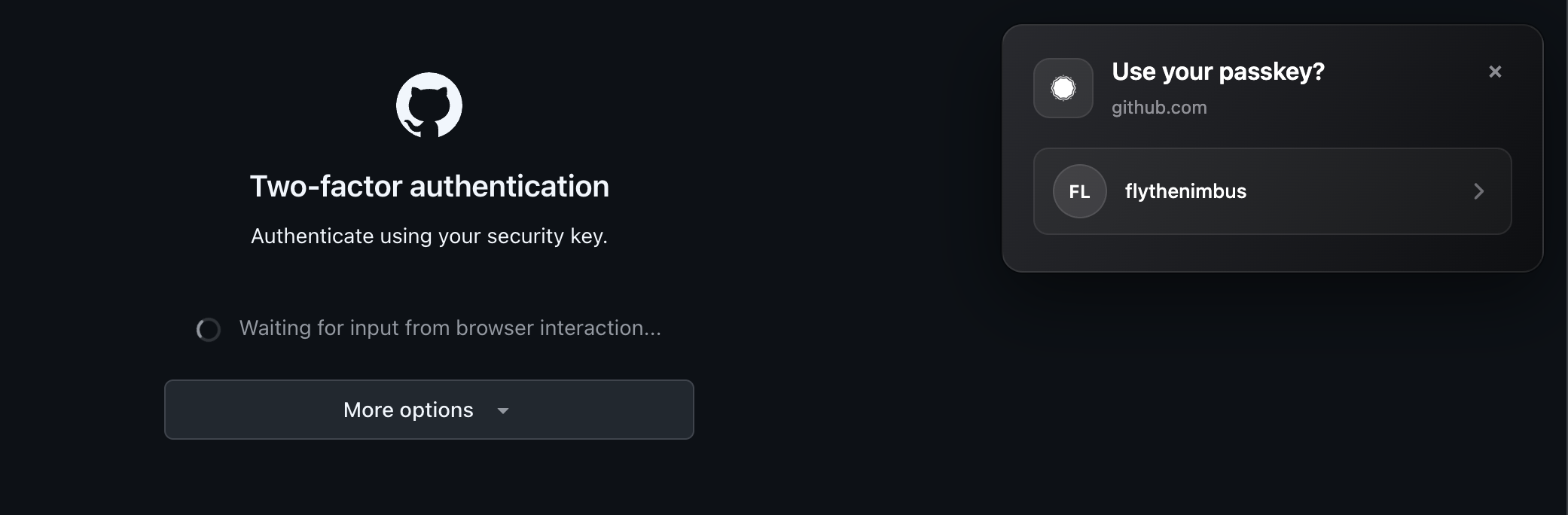 Sign in with a passkey