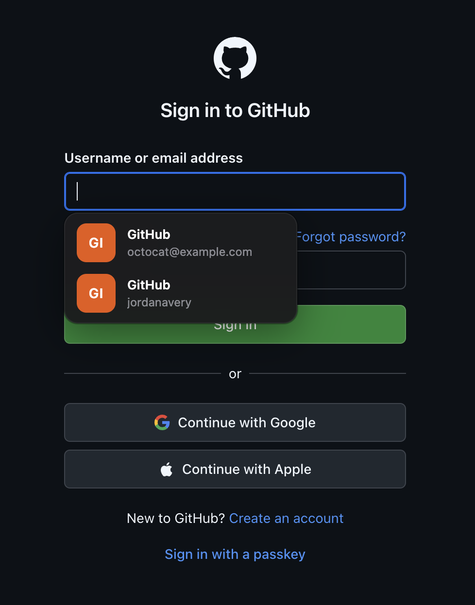 Autofill on a page