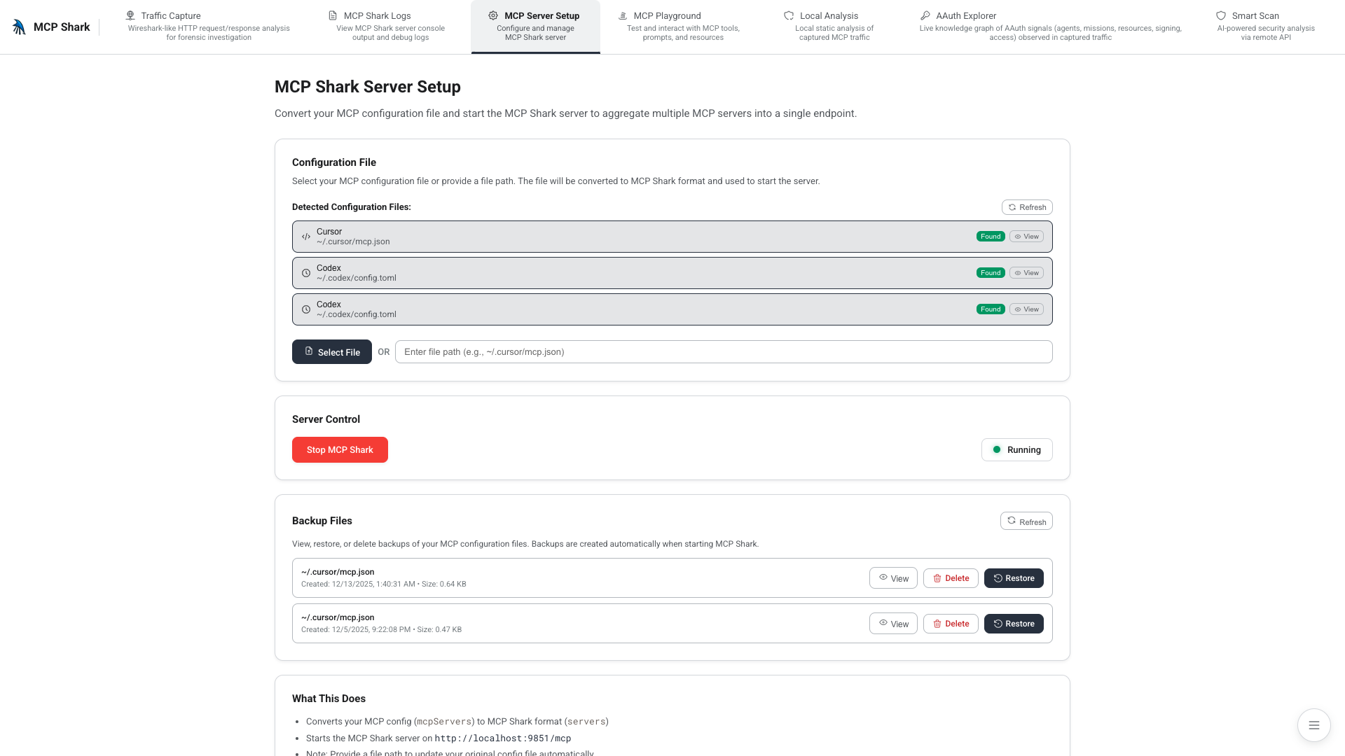 Configuration du serveur