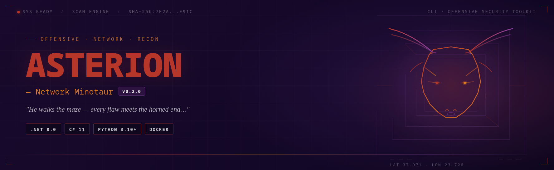 Asterion — Network Minotaur
