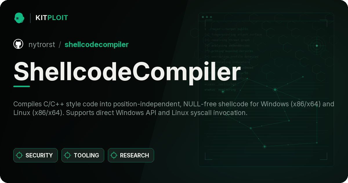 ShellcodeCompiler preview