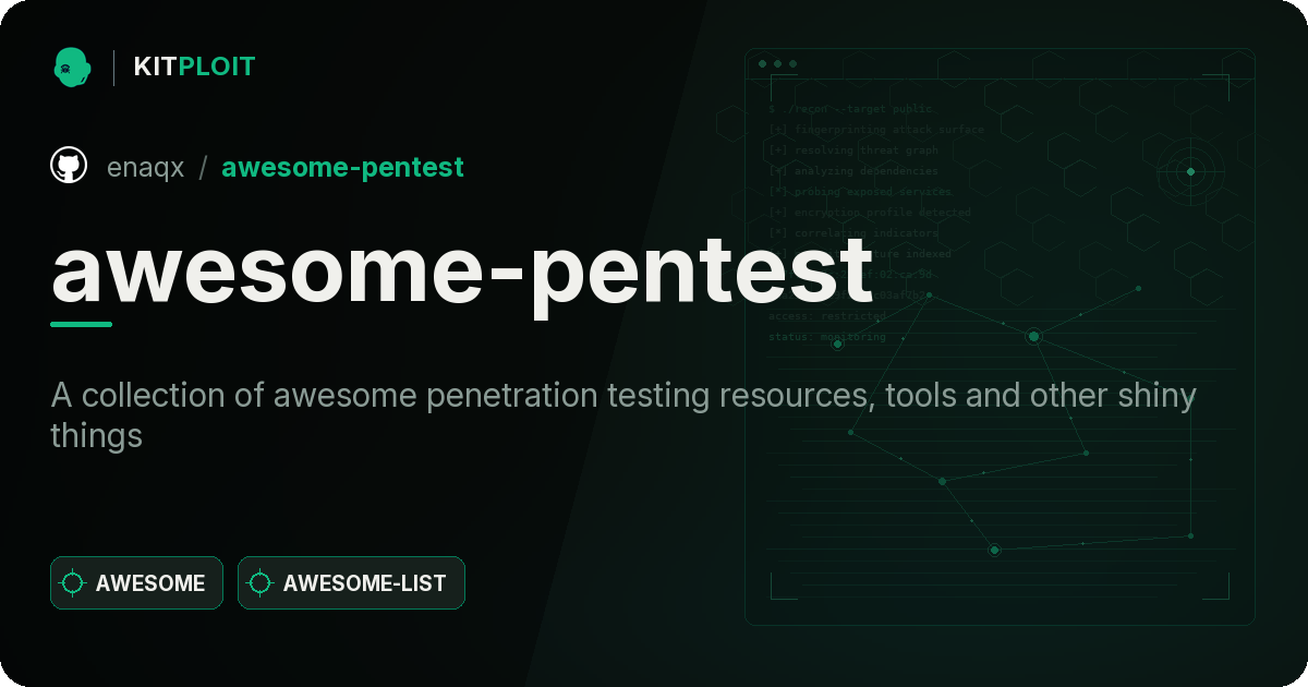 awesome-pentest preview