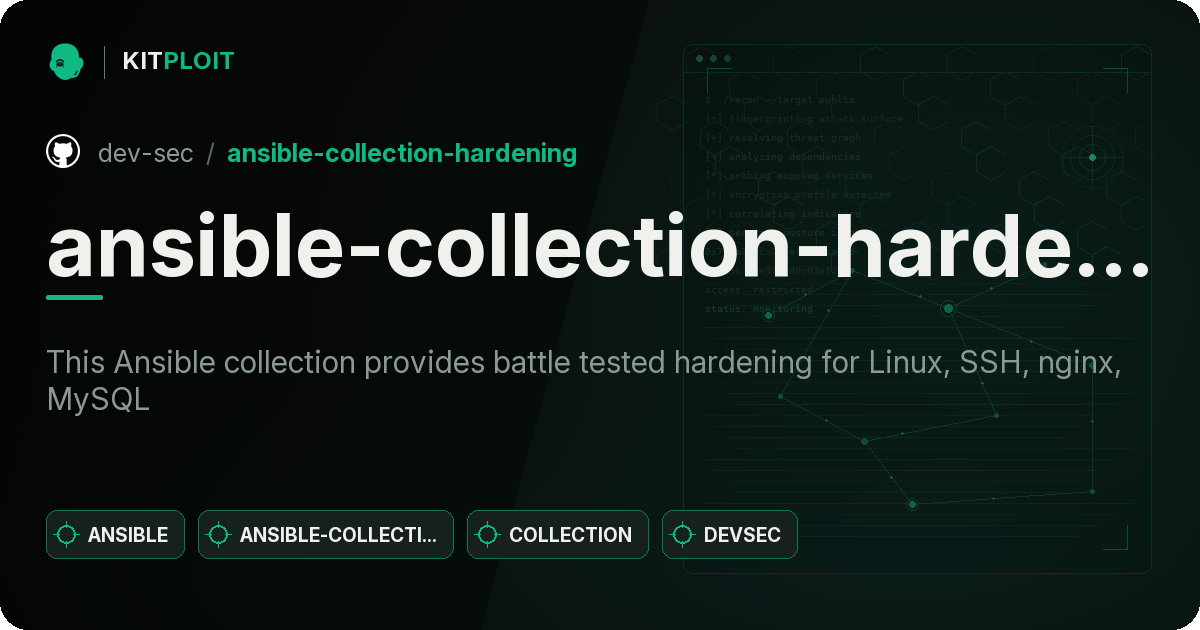 ansible-collection-hardening preview