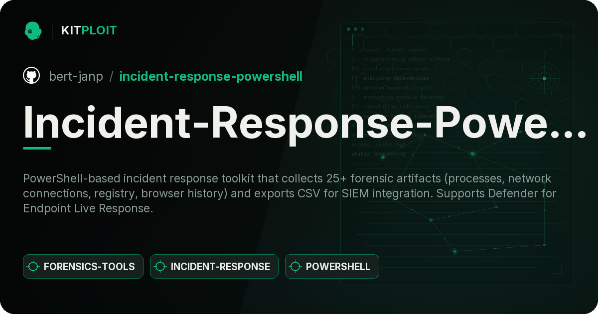 Incident-Response-Powershell preview