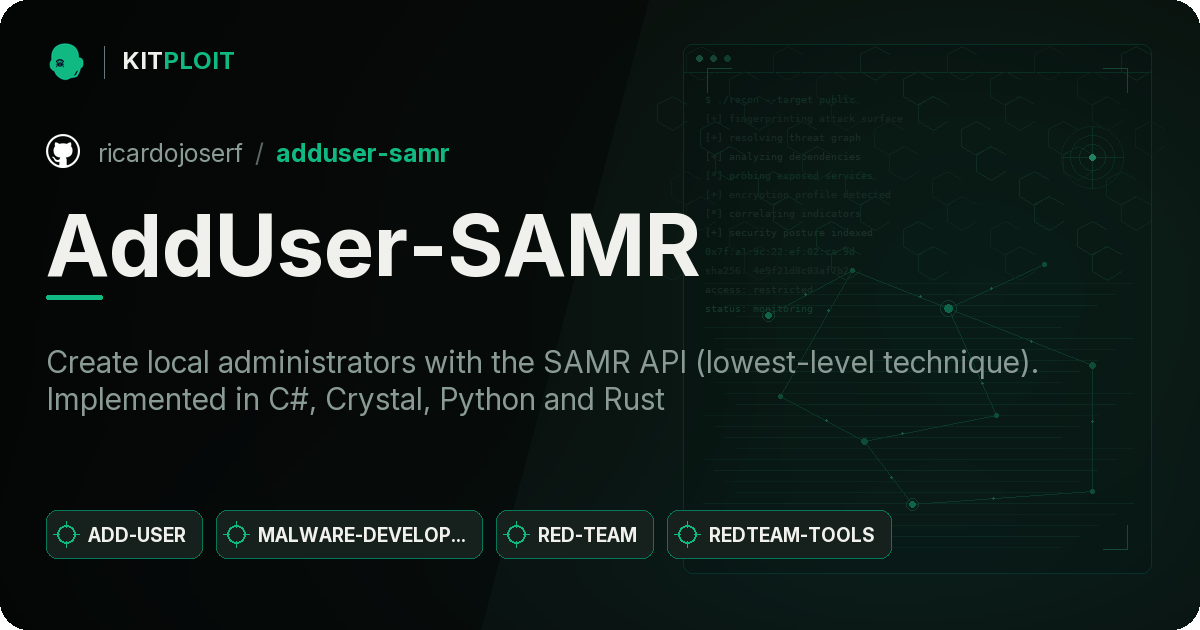 AddUser-SAMR preview