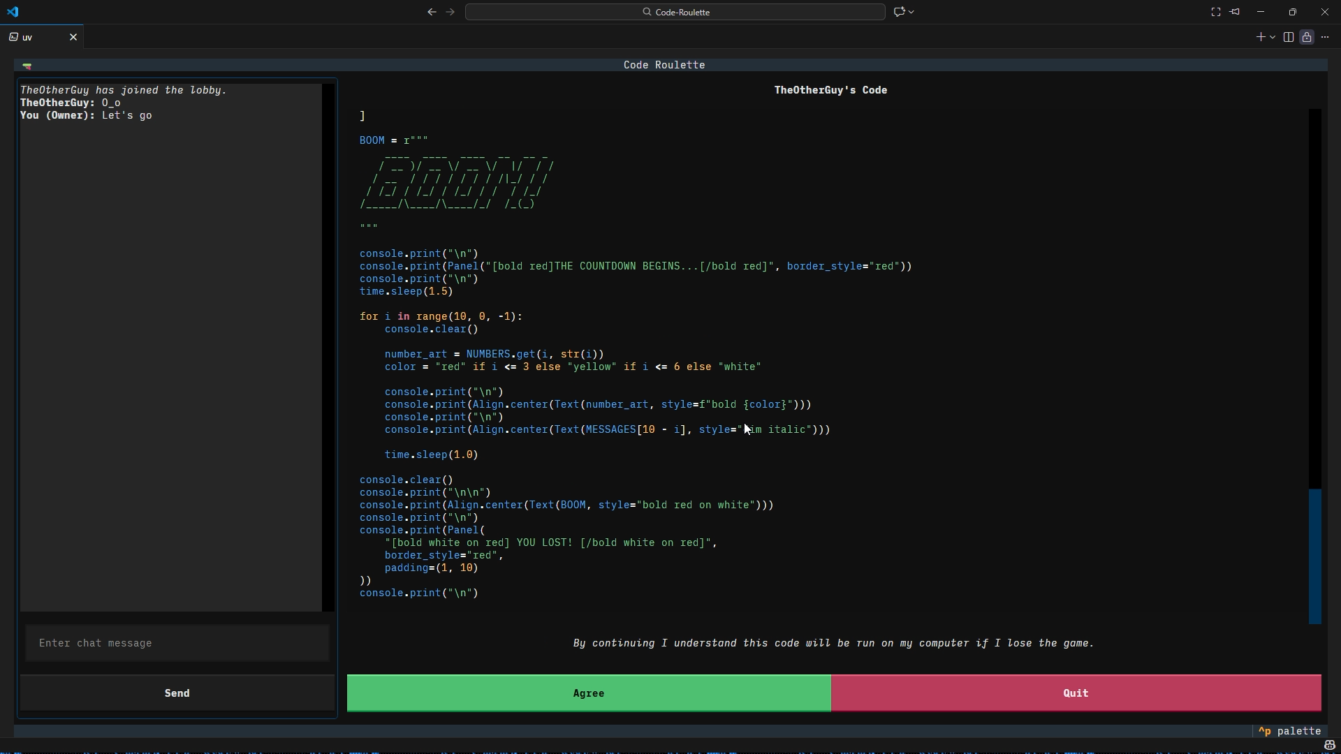 Code-Roulette preview