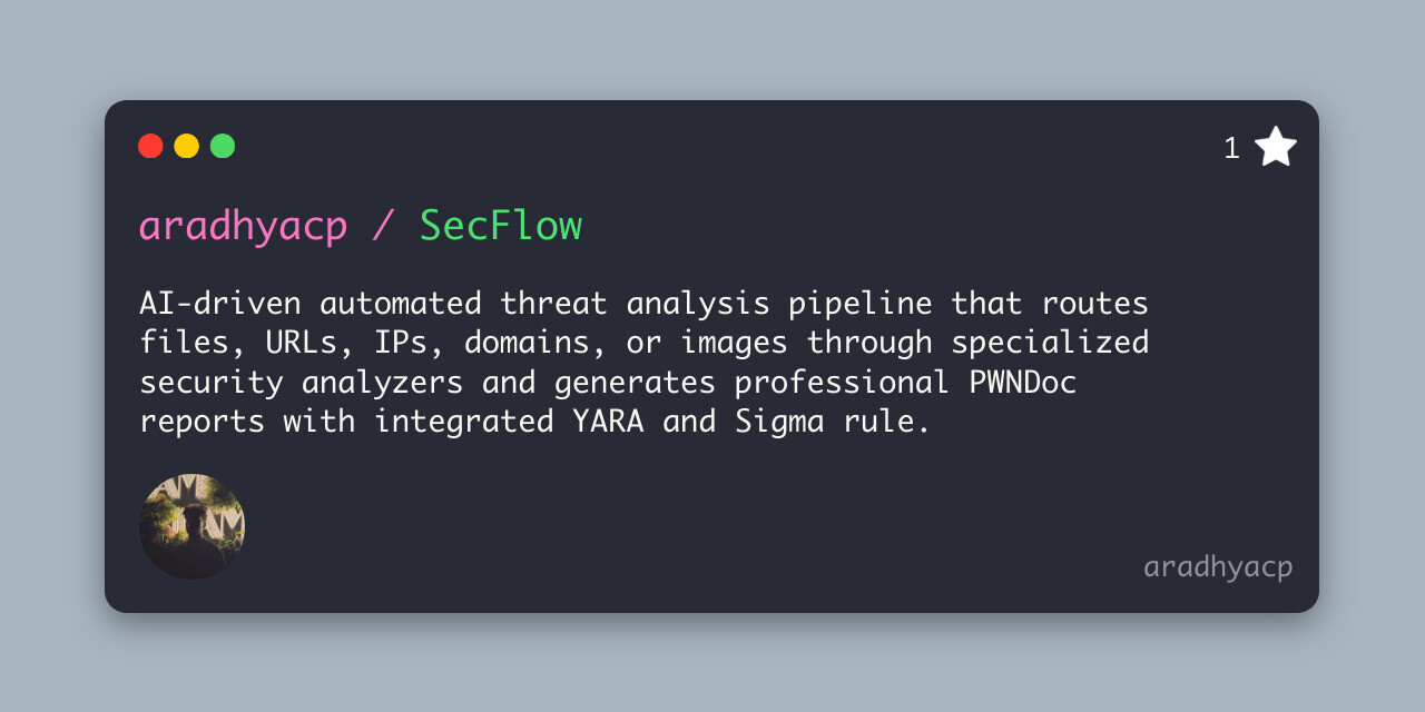 SecFlow preview