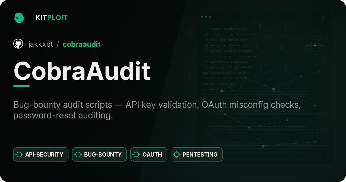 CobraAudit preview