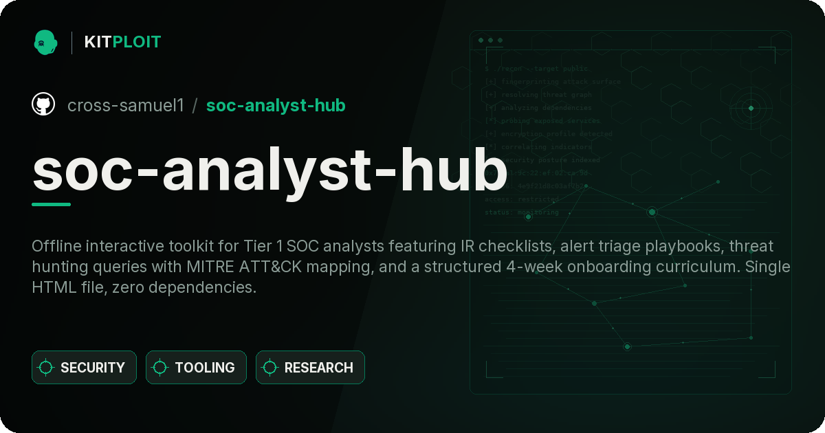 soc-analyst-hub preview