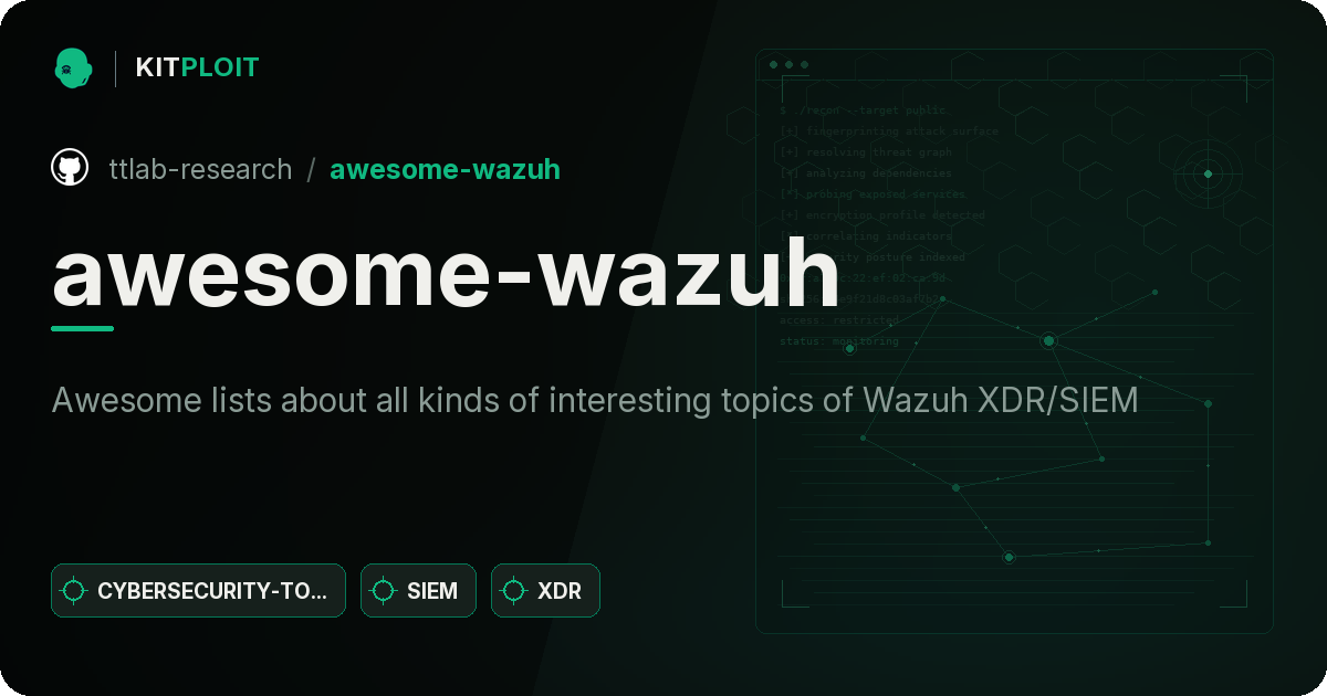 awesome-wazuh preview