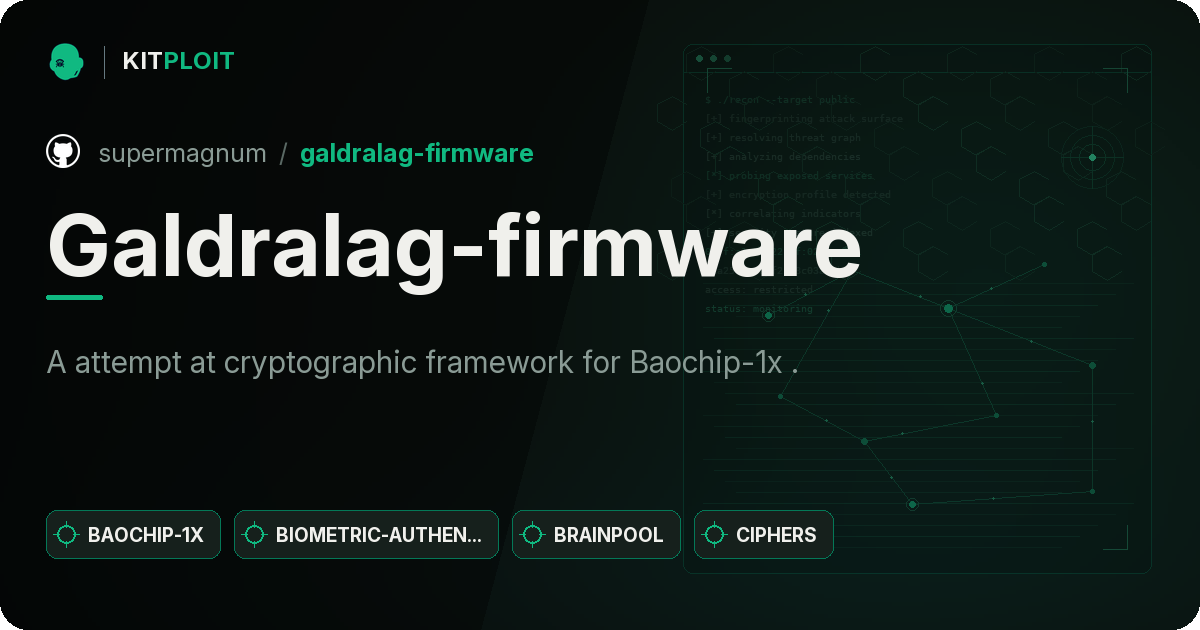 Galdralag-firmware preview
