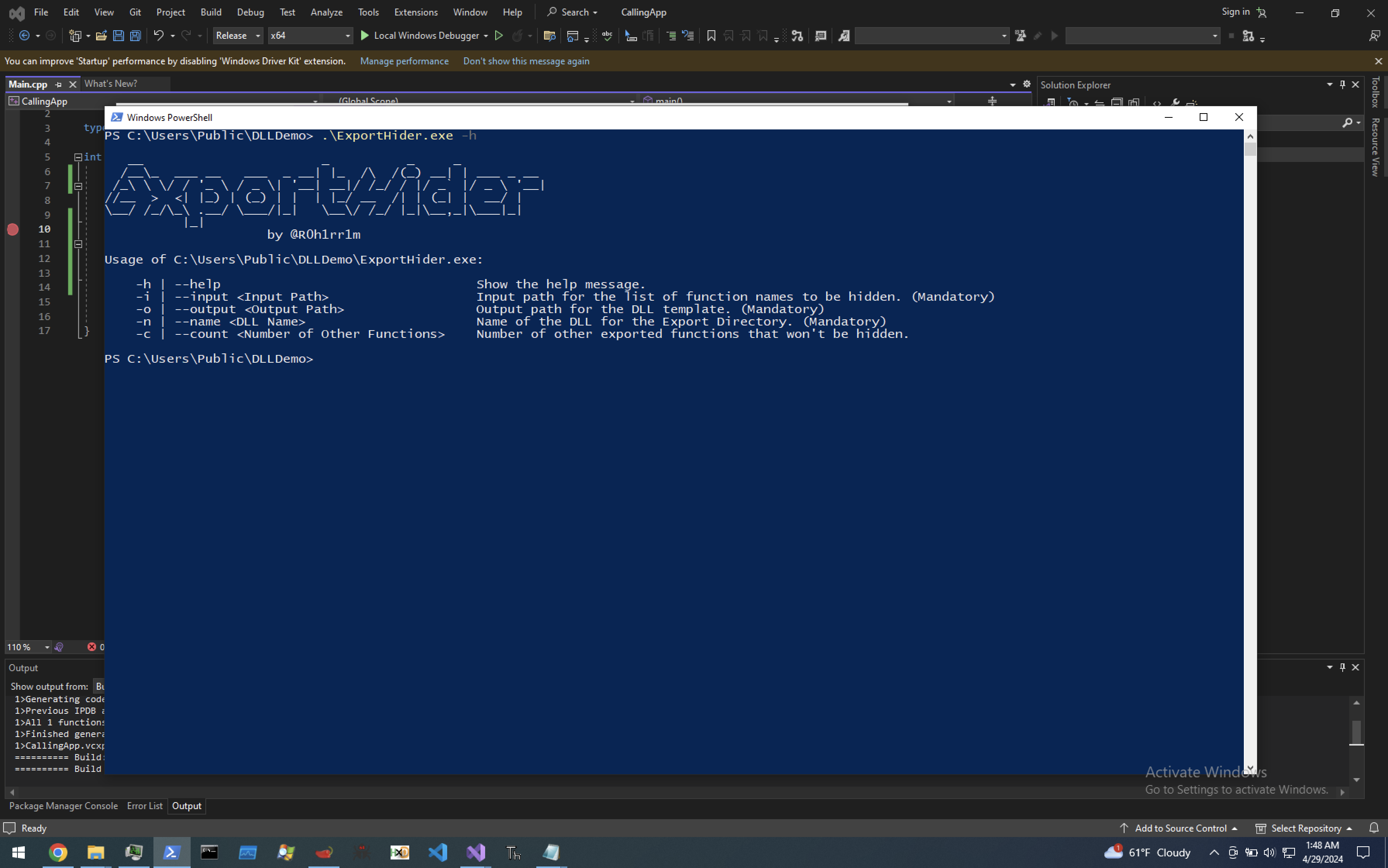 ExportHider preview