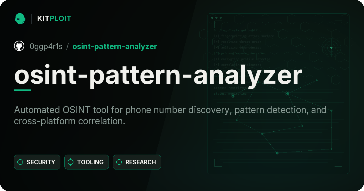 osint-pattern-analyzer preview