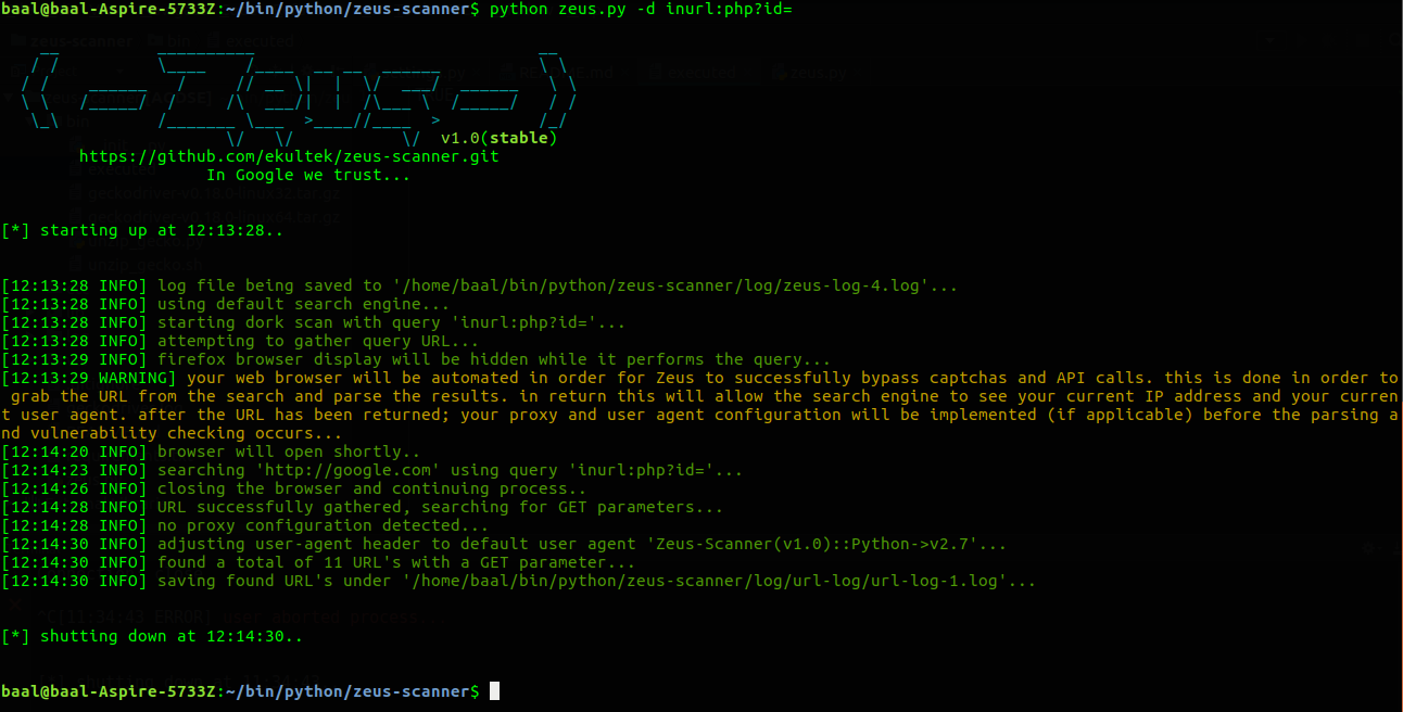 Zeus-Scanner preview