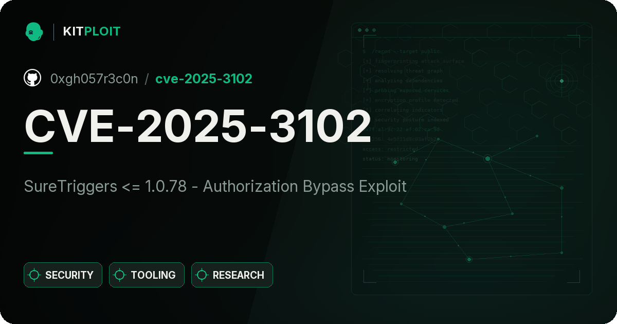 CVE-2025-3102 preview