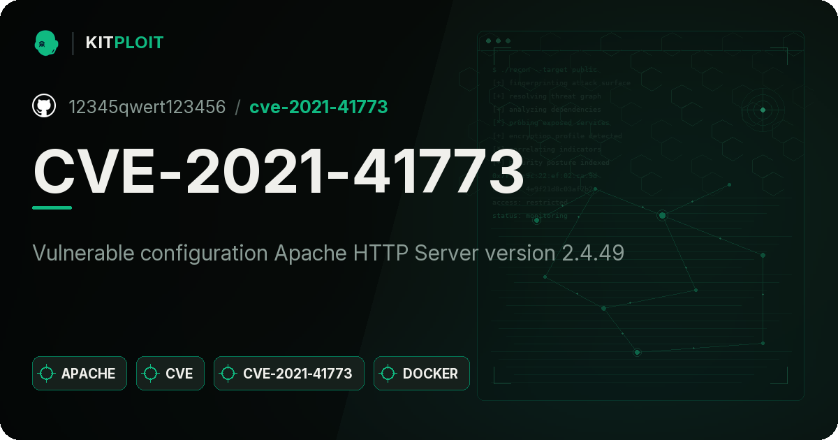CVE-2021-41773 preview