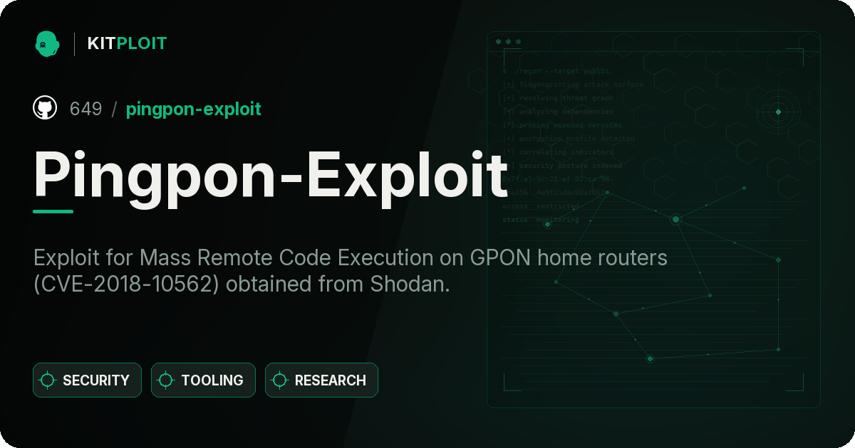 Pingpon-Exploit preview