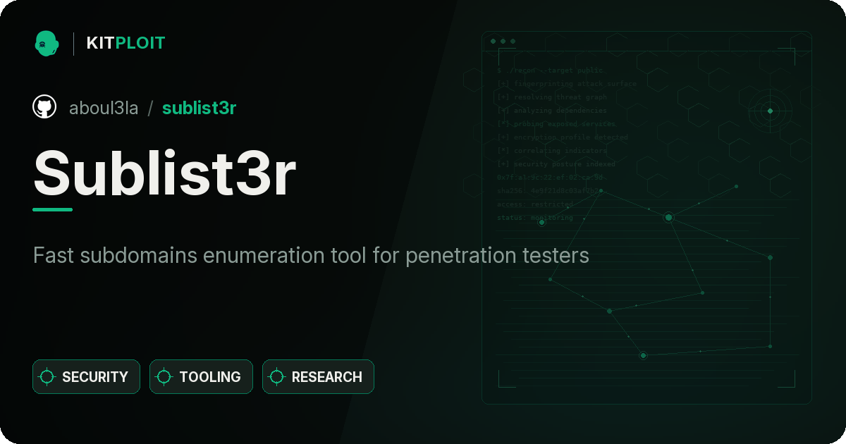 Sublist3r preview