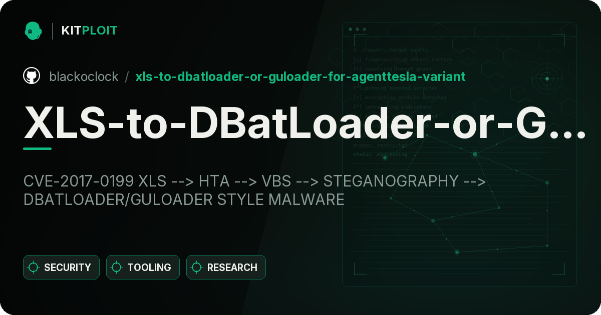 XLS-to-DBatLoader-or-GuLoader-for-AgentTesla-variant preview