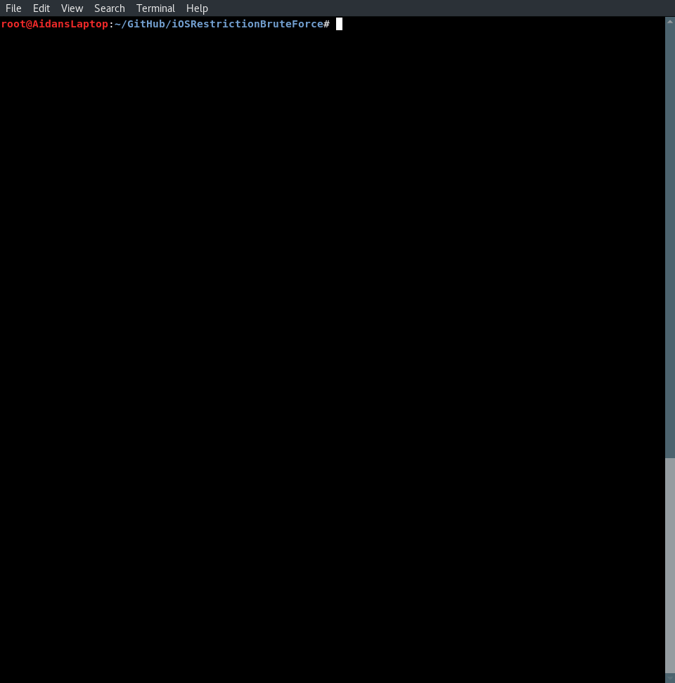 iOSRestrictionBruteForce preview