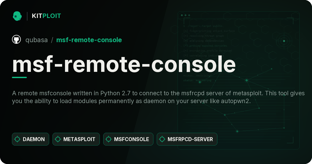 msf-remote-console preview