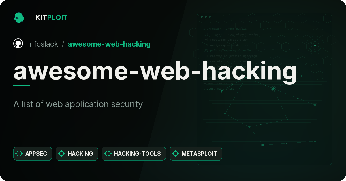awesome-web-hacking preview