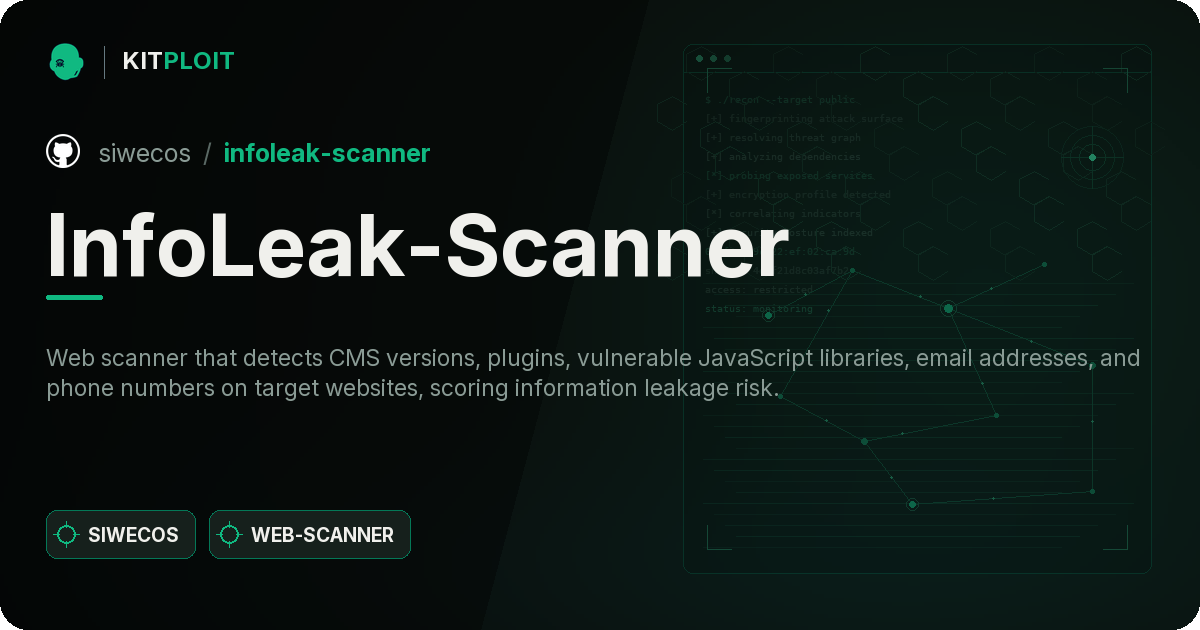 InfoLeak-Scanner preview