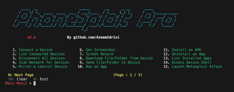 PhoneSploit-Pro preview