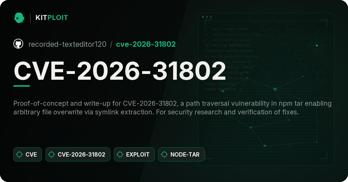 CVE-2026-31802 preview