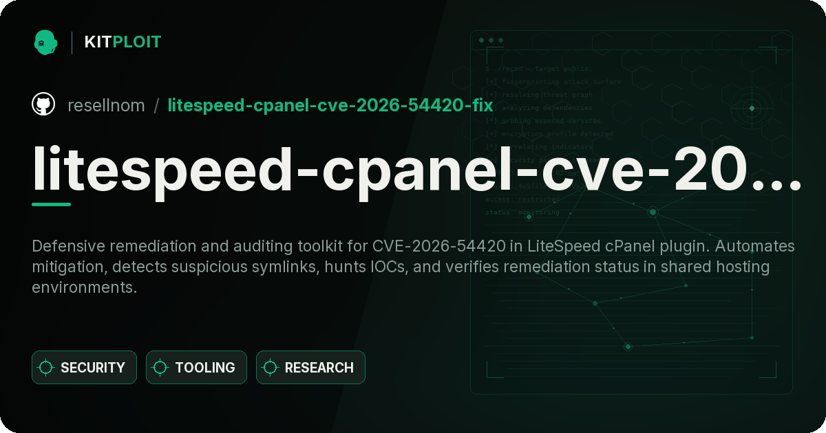 litespeed-cpanel-cve-2026-54420-fix preview