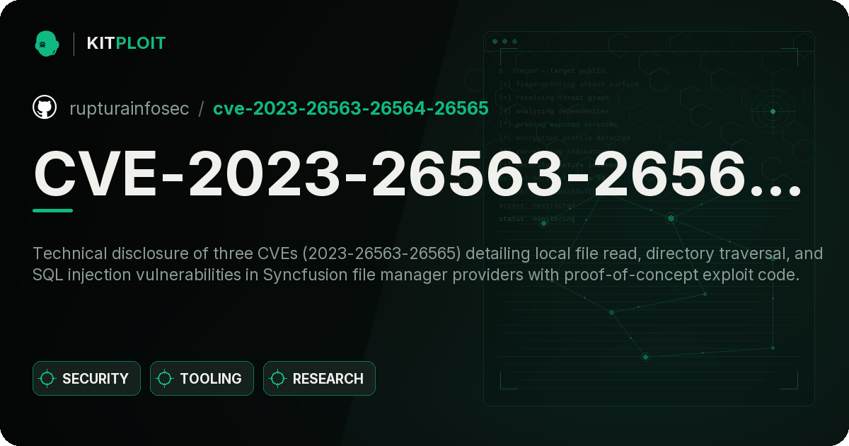 CVE-2023-26563-26564-26565 preview
