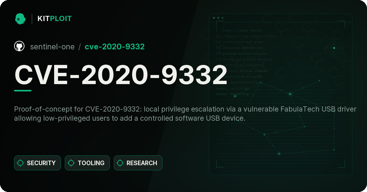 CVE-2020-9332 preview