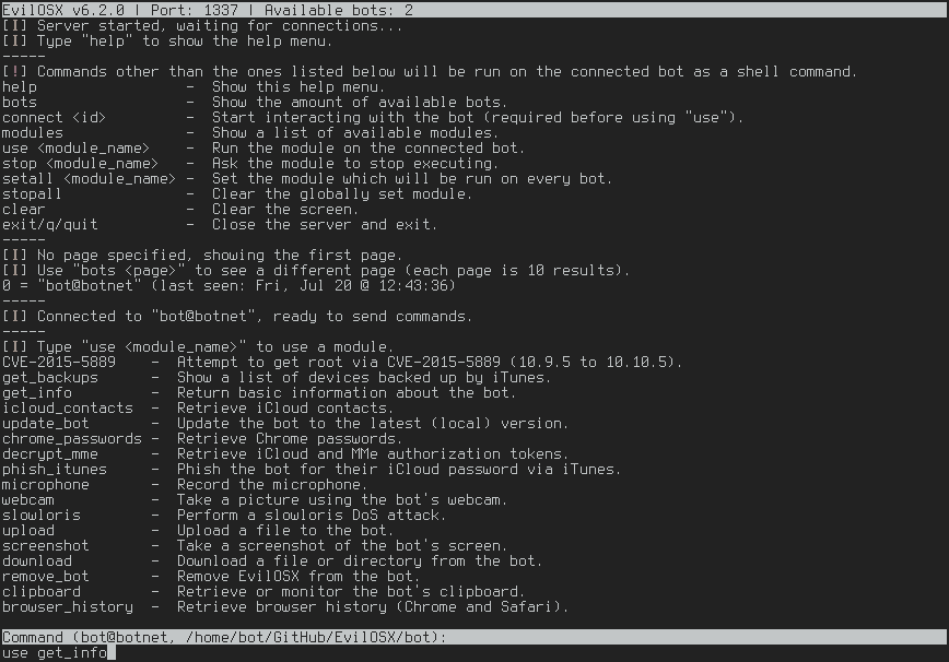 EvilOSX preview