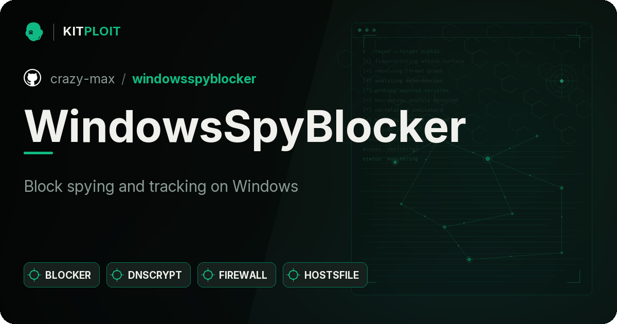 WindowsSpyBlocker preview