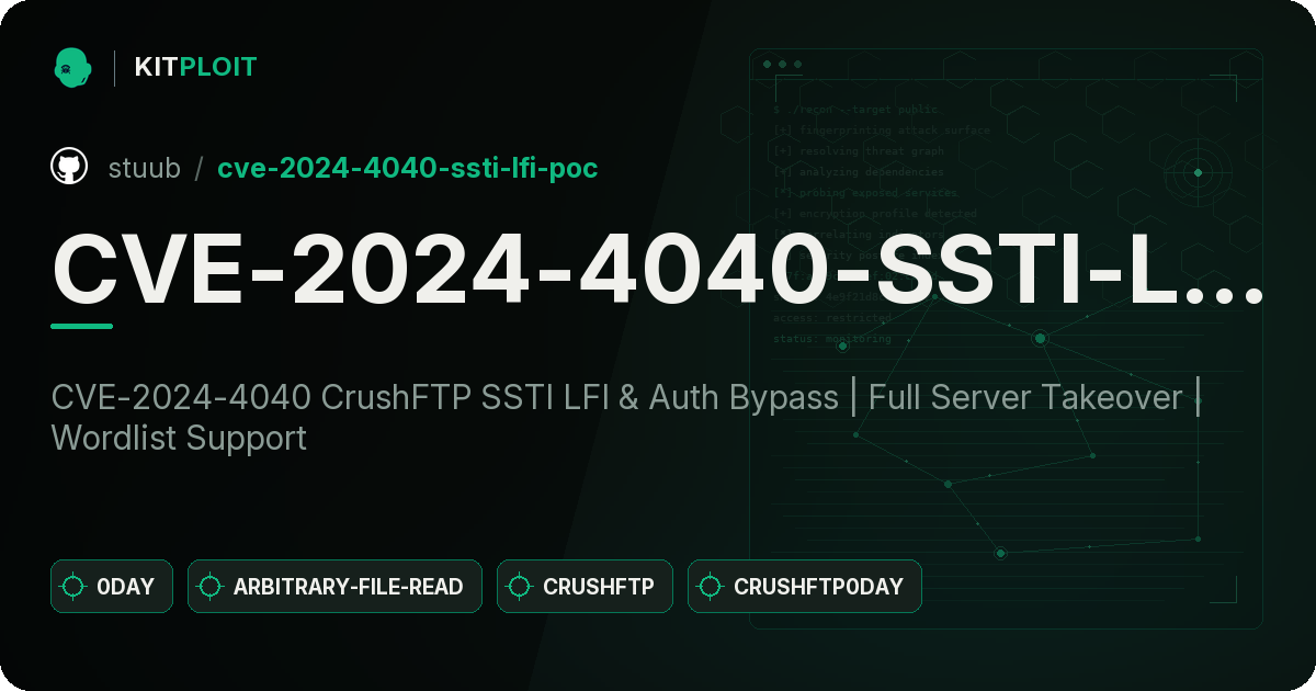 CVE-2024-4040-SSTI-LFI-PoC preview