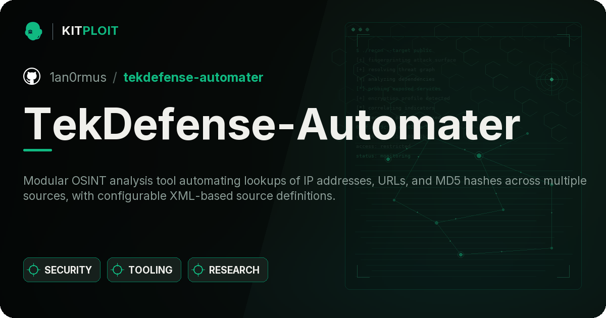 TekDefense-Automater preview