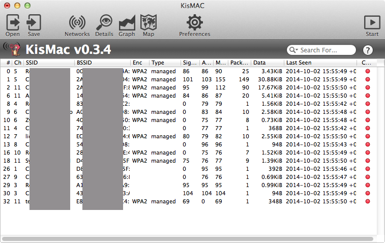 KisMac2 preview