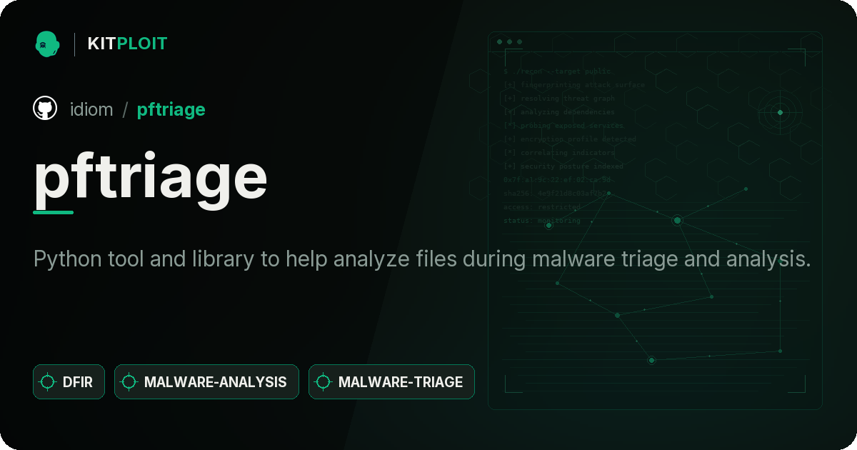 pftriage preview