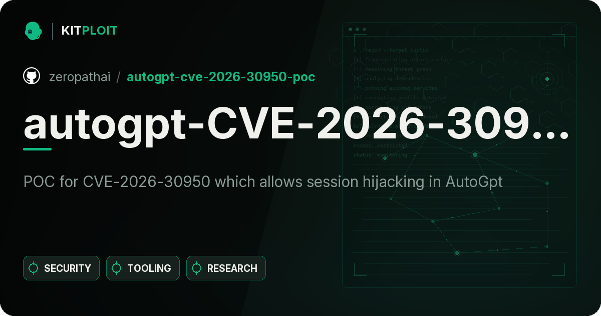 autogpt-CVE-2026-30950-poc preview