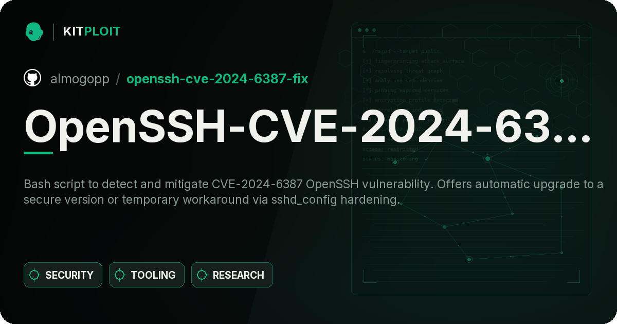 OpenSSH-CVE-2024-6387-Fix preview