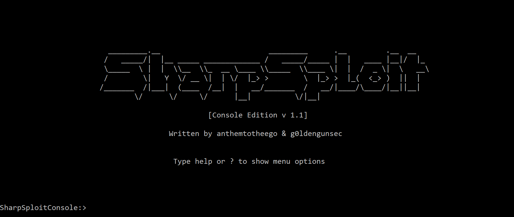 SharpSploitConsole preview