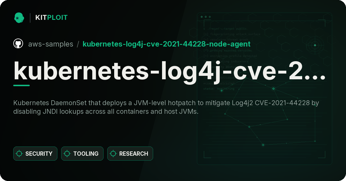 kubernetes-log4j-cve-2021-44228-node-agent preview