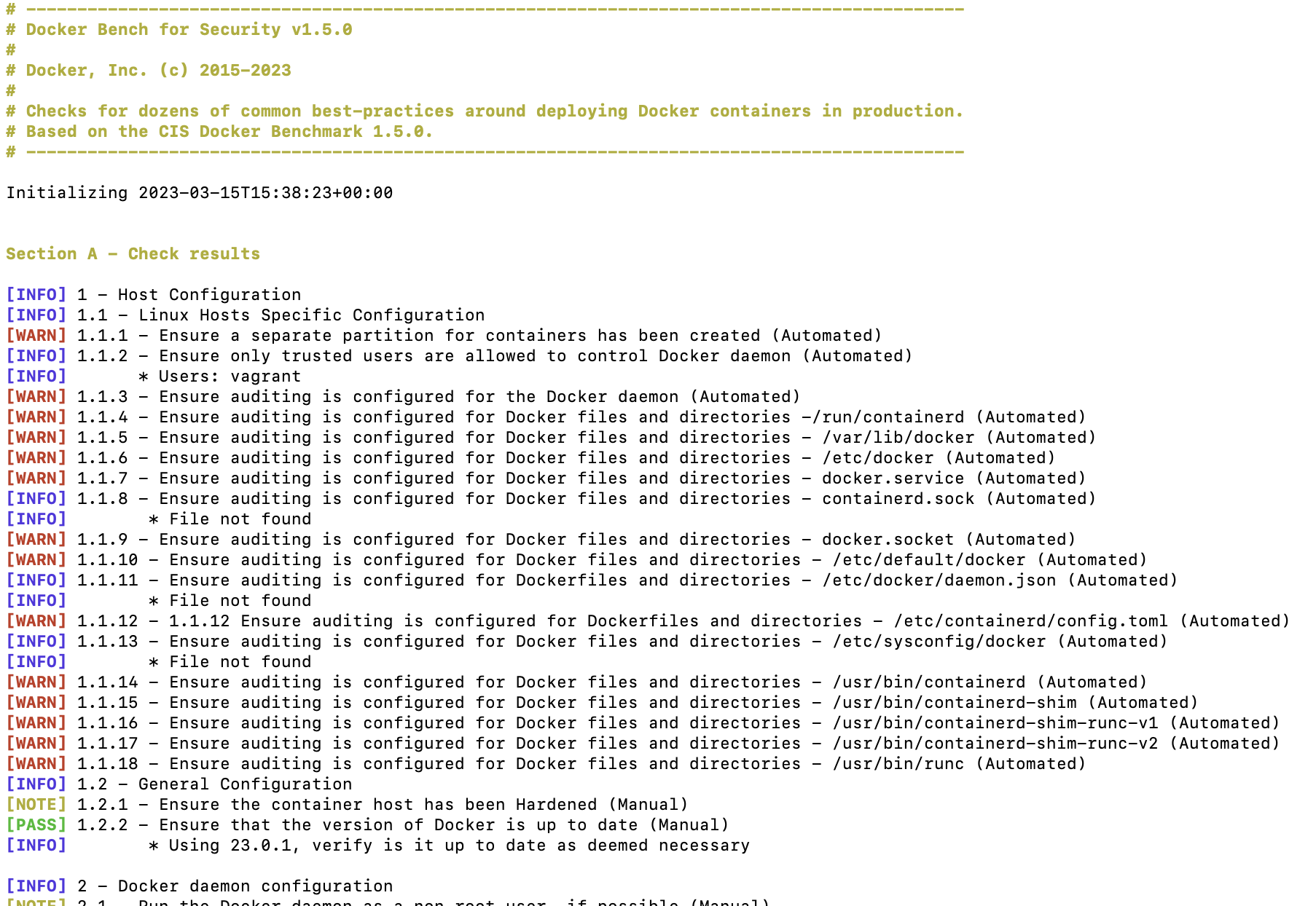 docker-bench-security preview