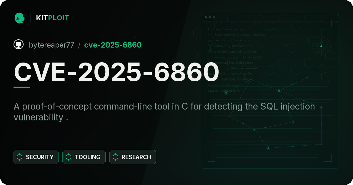 CVE-2025-6860 preview