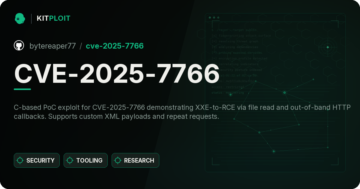 CVE-2025-7766 preview
